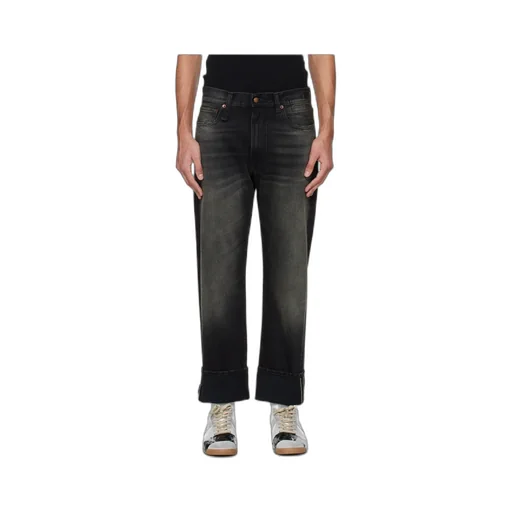 Non-Stretch Rolled-Up Jeans