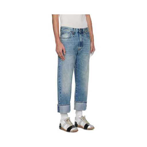Rolled-Up Non-Stretch Jeans
