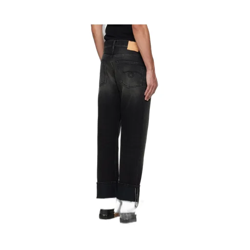 Non-Stretch Rolled-Up Jeans