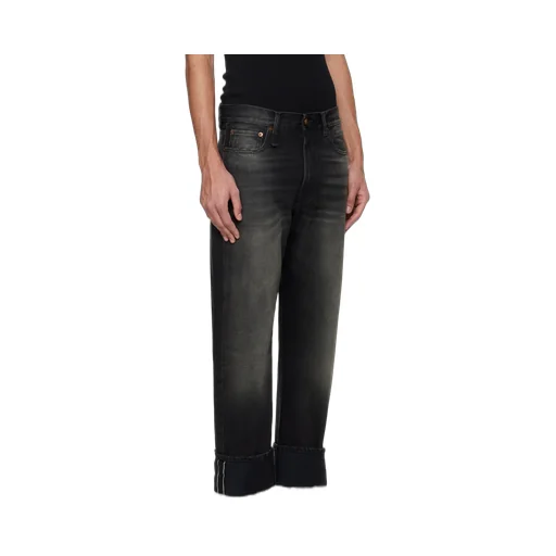 Non-Stretch Rolled-Up Jeans