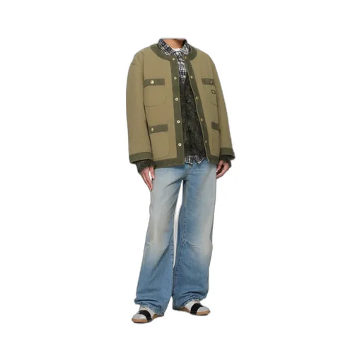Crew Neck Work Jacket
