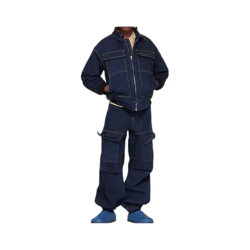 Marni Kids Logo Embroidered Denim Jacket