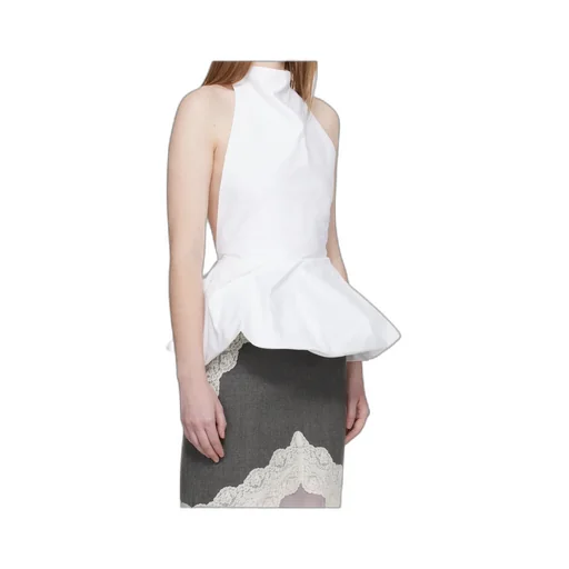 Backless Ruffled Top