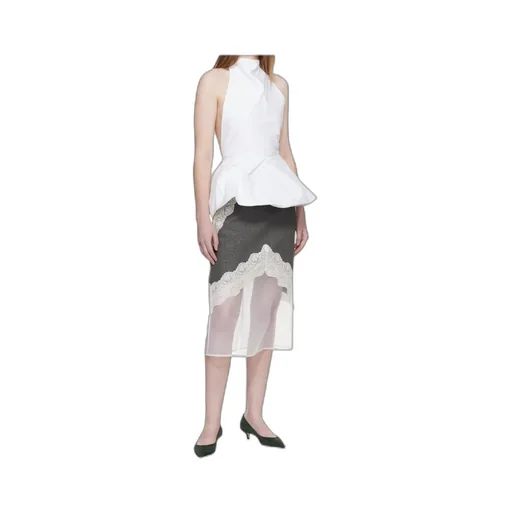 Backless Ruffled Top