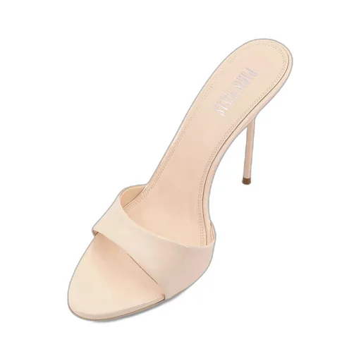Round-Toed High-Heeled Sandals