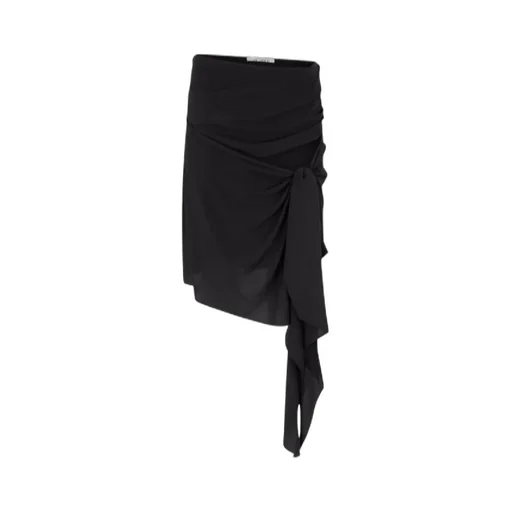 The Attico Draped Midi Skirt
