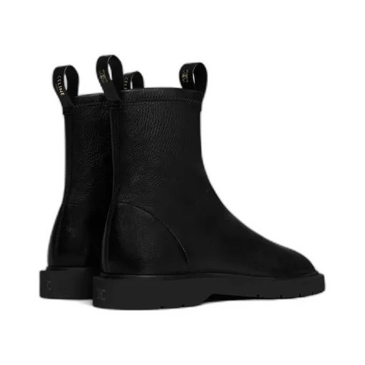 Flow Zipped Boot In Stretch Lambskin