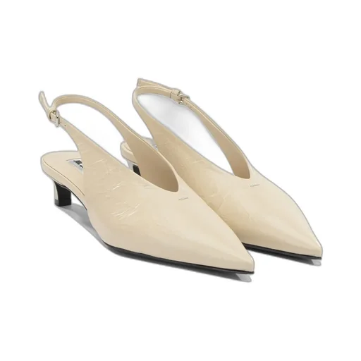Jil Sander Leather Slingback Pumps