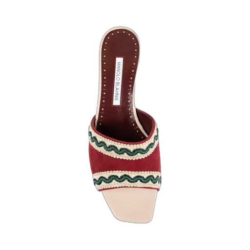 Square-Toed High-Heeled Sandals