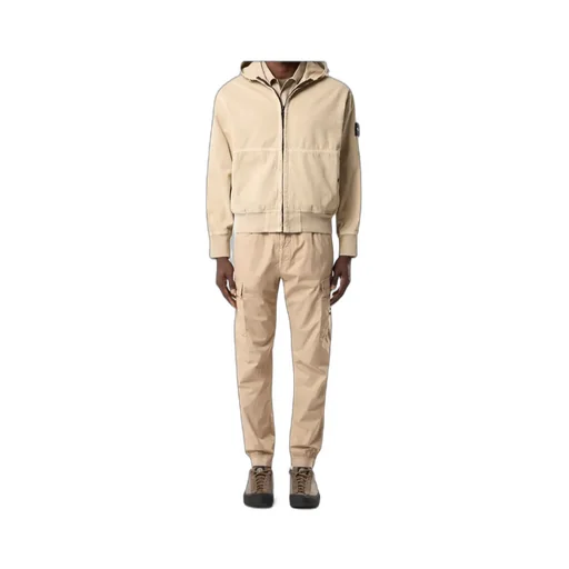 Oversized-Fit Zip-Up Hooded Jacket With Pockets