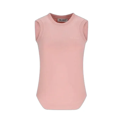 The Attico Logo Embroidered Top