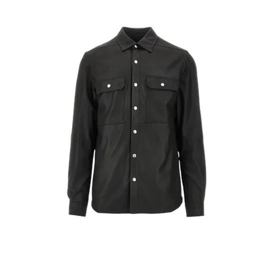Buttoned Long-Sleeve Overshirt