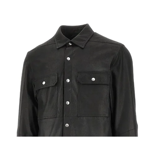 Buttoned Long-Sleeve Overshirt