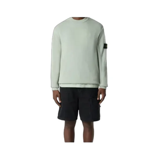 Stone Island Logo Patch Crewneck Sweatshirt