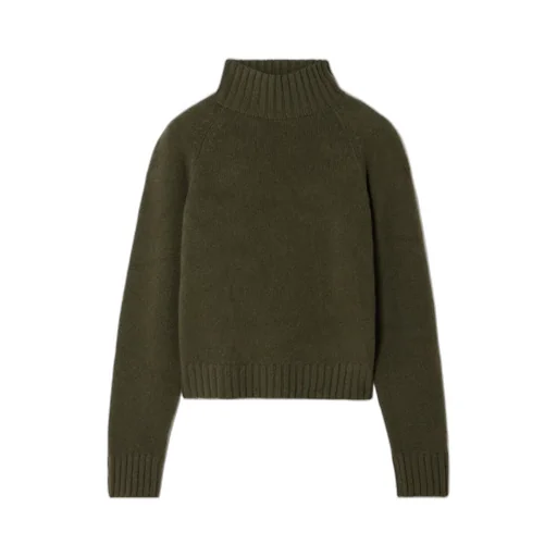 Short Cashmere Turtleneck Sweater