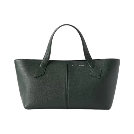 East West Chelsea Textured-Leather Tote