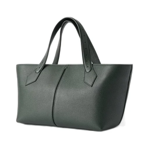 East West Chelsea Textured-Leather Tote
