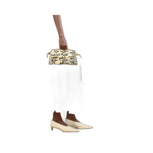 Tate Snakeskin Leather Shoulder Bag