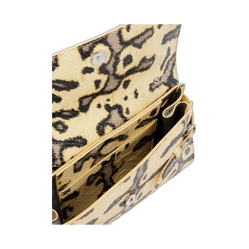 Tate Snakeskin Leather Shoulder Bag