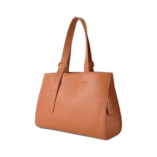 Buckle-Strap Tote Bag