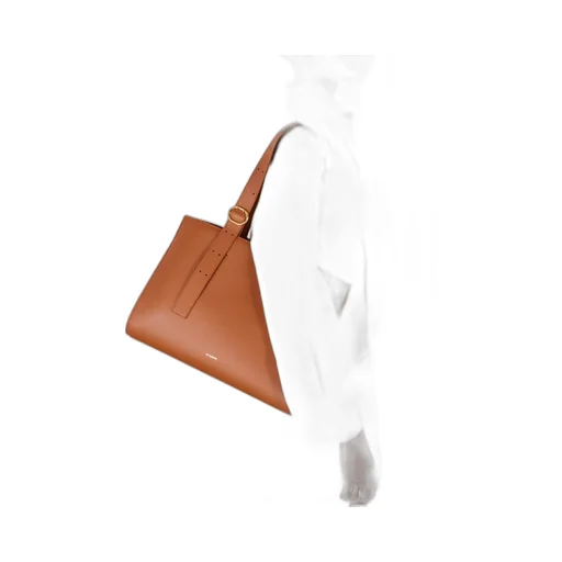 Buckle-Strap Tote Bag