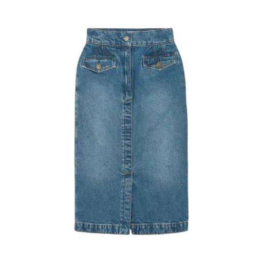 Jeans Mid-Length Skirt