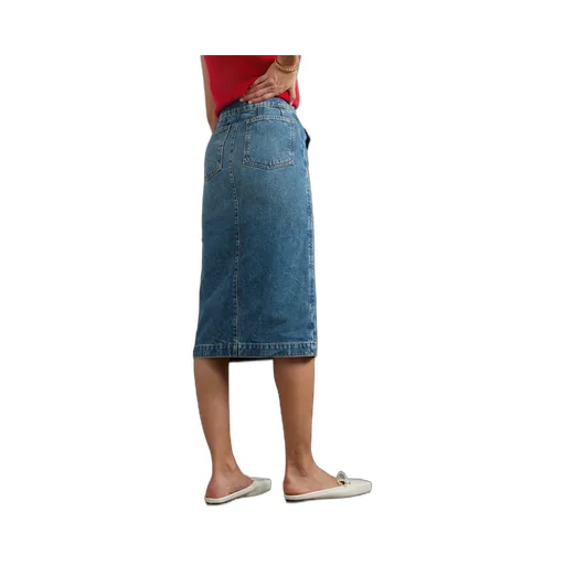 Jeans Mid-Length Skirt