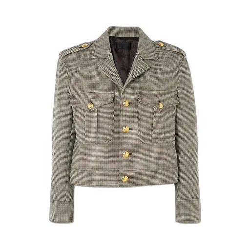 Lourde Houndstooth Short Casual Jacket