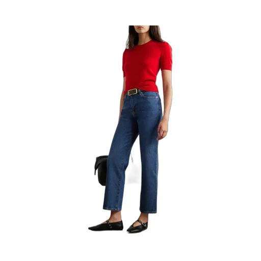 High Waist Straight Jeans