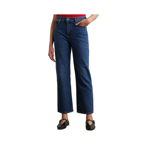 High Waist Straight Jeans