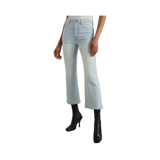 High-Waisted Flared Jeans