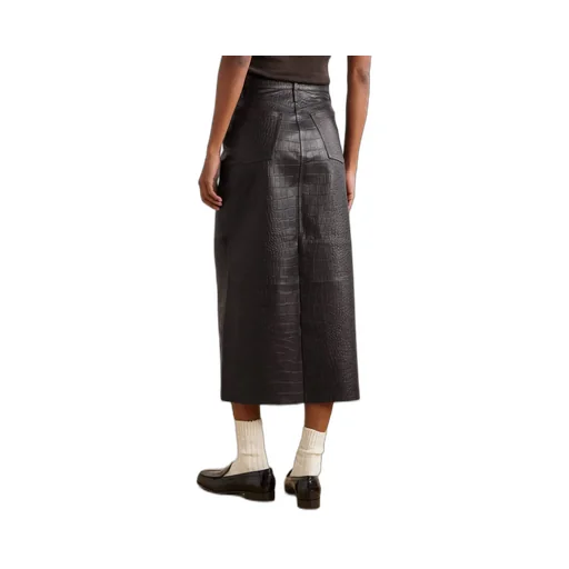 Croc-Effect Skirt