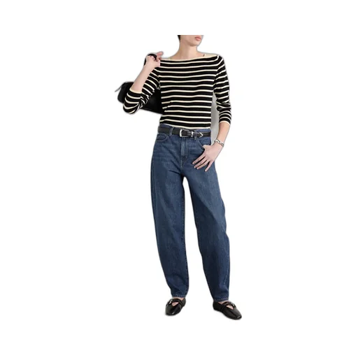 High-Rise Tapered Jeans