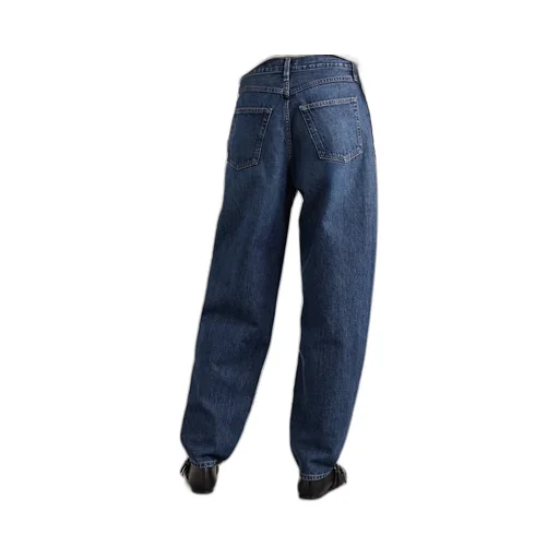 High-Rise Tapered Jeans