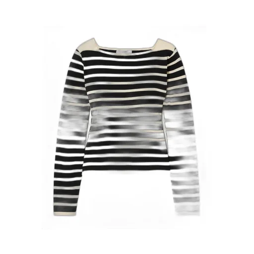 Striped Long-Sleeved Sweater