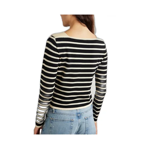 Striped Long-Sleeved Sweater