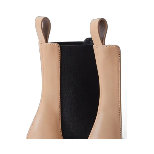 Square-Toed Short Boots