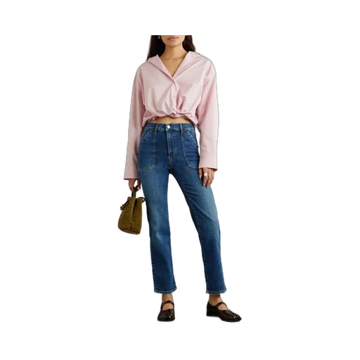 High Waist Straight Jeans