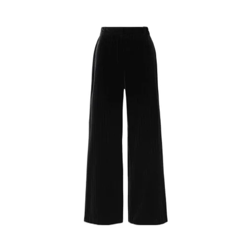 Pinstripe Wide-Leg Track Pants
