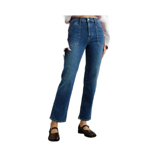 High Waist Straight Jeans