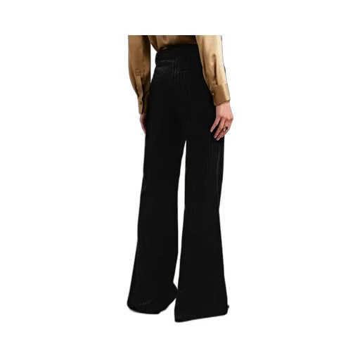 Pinstripe Wide-Leg Track Pants