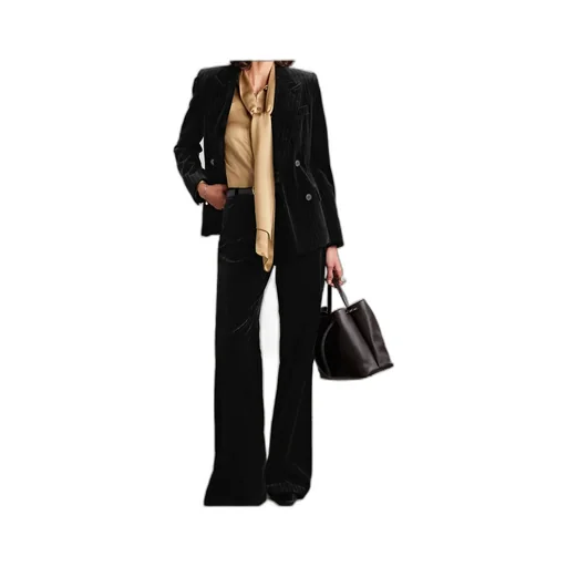 Pinstripe Wide-Leg Track Pants