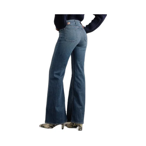 Terrell Frayed High-Rise Straight-Leg Jeans