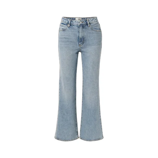 High-Waisted Flared Cropped Jeans