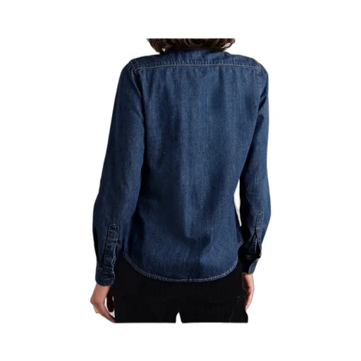 Lexa Ruffled Denim Shirt