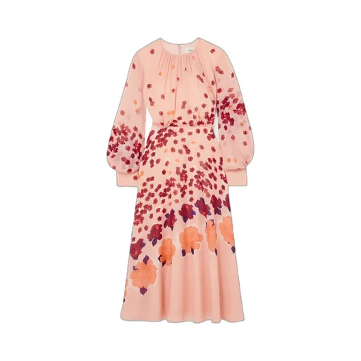 Round Neck Long Sleeve Dress