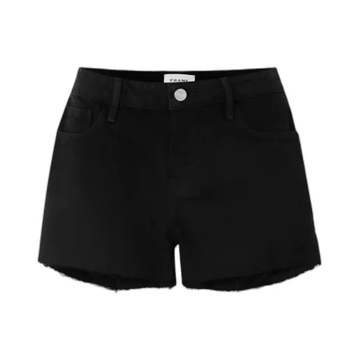 Frayed Denim Shorts