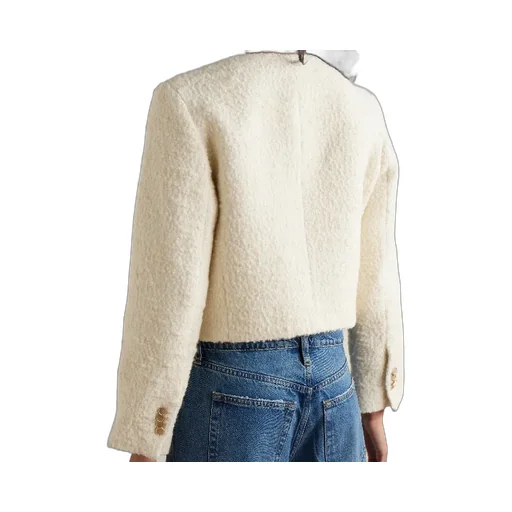 Round-Neck Short Coat