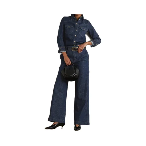 High-Waisted Wide-Leg Jeans