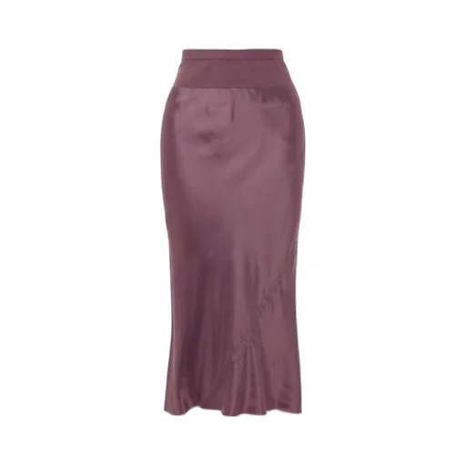 Satin Pencil Skirt